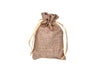 sac en toile de jute bronze 15x9.5cm