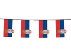 guirlande 12 drapeaux fanions serbie 4.5m