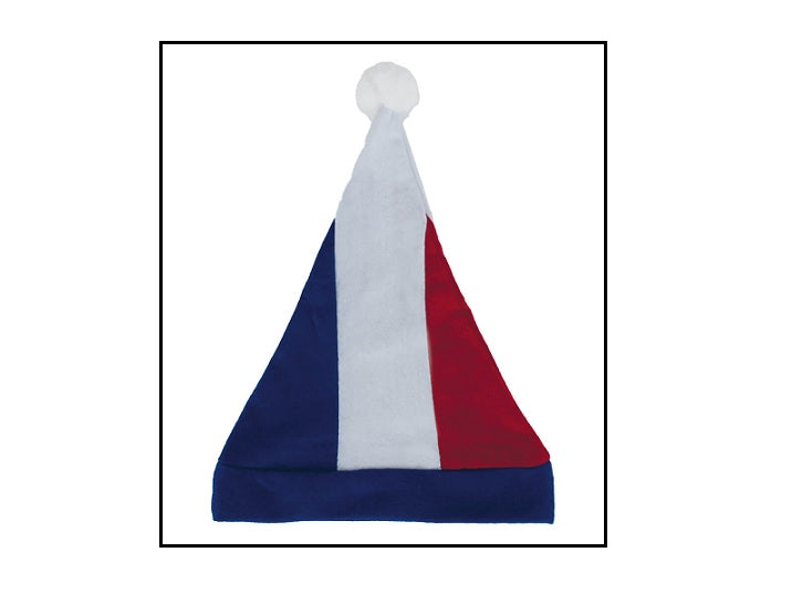 bonnet de noël avec pompon france adulte