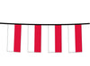 guirlande 12 drapeaux fanions pologne 4.5m