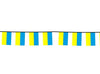 guirlande 10 drapeaux ukraine 4.2m
