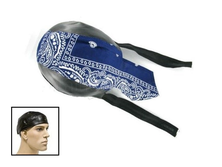 zandana imitation cuir noir cachemire bleu blanc