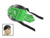 zandana imitation cuir noir cachemire noir vert blanc