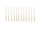 lot de 12 bougies blanches 25cm
