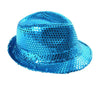 chapeau tribly à sequins turquoise