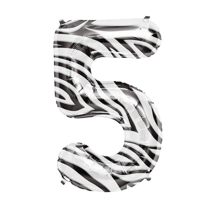 Chiffre 5 Zebra 34