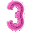 Chiffre 3 Fuchsia 14