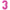 Chiffre 3 Fuchsia 26