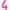 Chiffre 4 Fuschia 40
