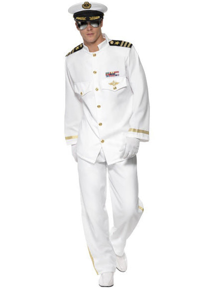 Déguisement de capitaine de luxe pour homme | pantalon, veste, chapeau , gants | J2F Shop