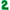 Chiffre 2 Vert 40