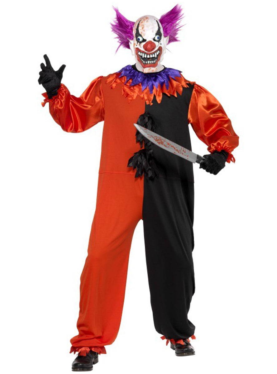 Déguisement de clown sinistre pour adulte | combinaison , masque | J2F Shop