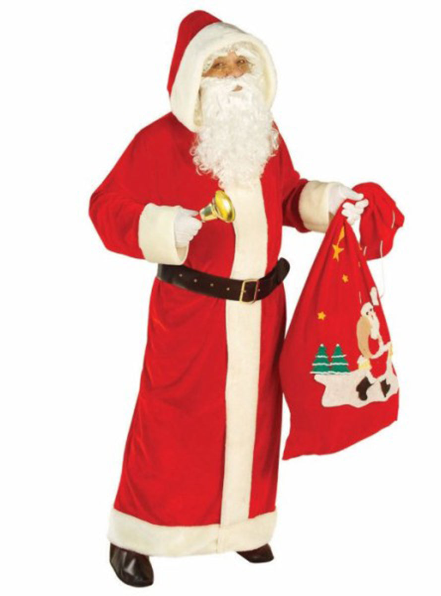 Déguisement Père Noël du pôle nord | veste avec capuche , ceinture | J2F Shop