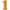 Chiffre 1 Gold 7