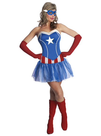 Déguisement de Captain America Marvel classic pour femme |  | J2F Shop