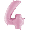 Chiffre 4 Rose Pastel 14