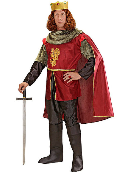 Déguisement chevalier royal homme | veste, cape pantalon, surbottes, couronne | J2F Shop