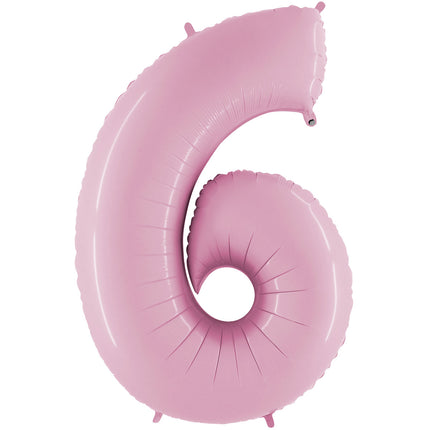 Chiffre 6 Pastel Rose 40″- Grabo