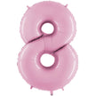 Chiffre 8 Rose Pastel 14