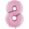 Chiffre 8 Rose Pastel 14