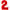 Chiffre 2 Rouge 26