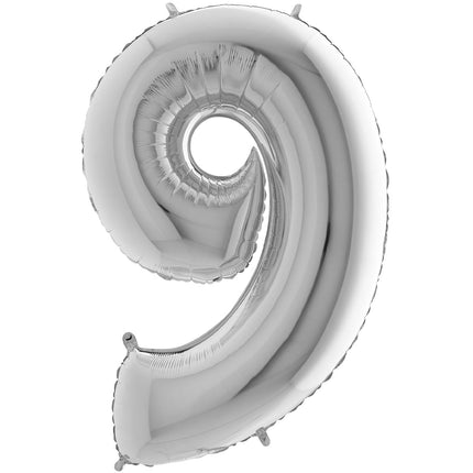 Chiffre 9 Argent 40