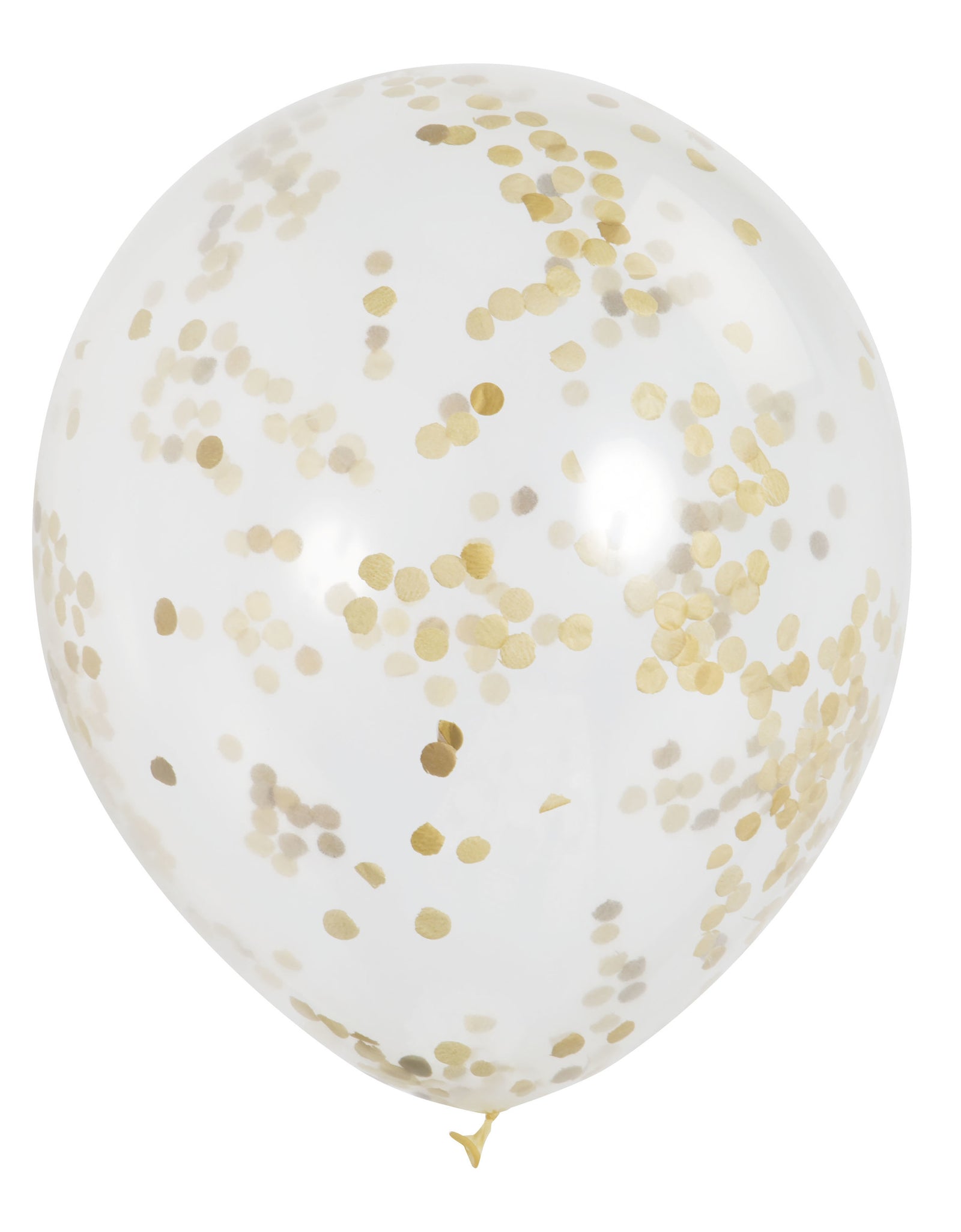 6 ballons en latex avec confettis doré à l'intérieur | 6 ballons de 30cm | J2F Shop