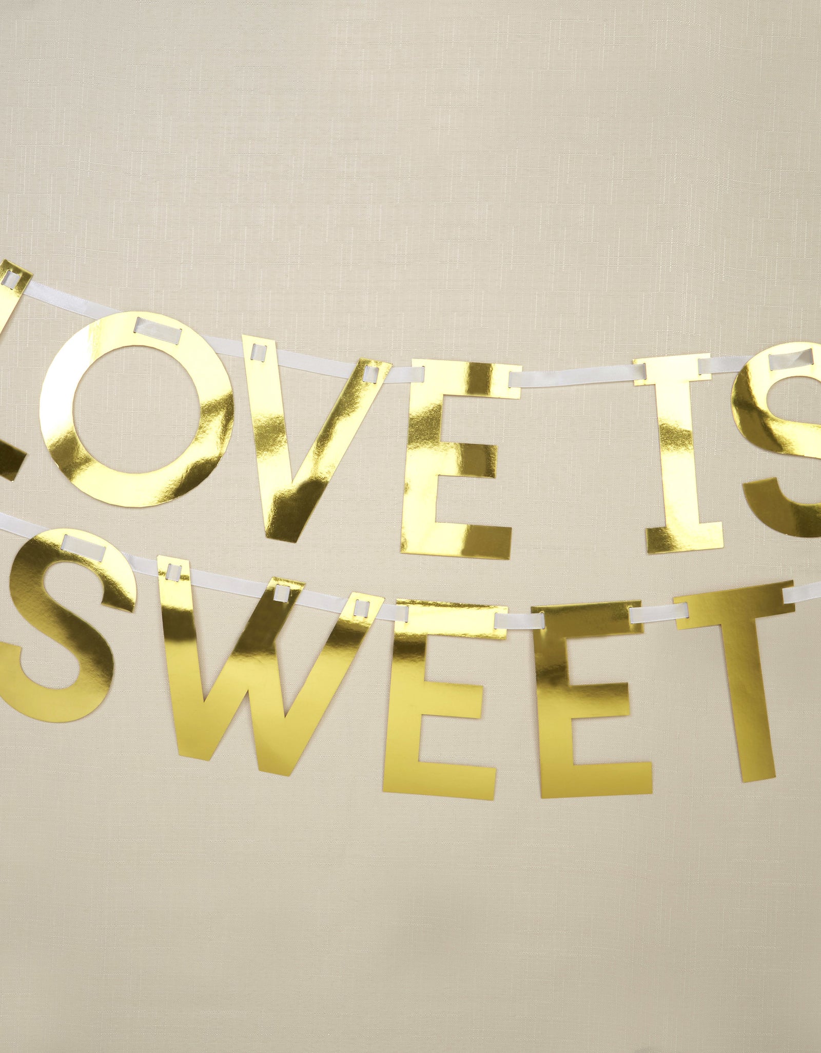 Guirlande "Love si sweet" en dorée - Geo Floral | Guirlande de 2m | J2F Shop