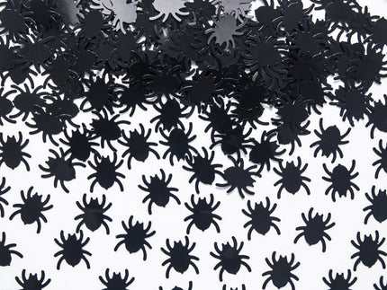 Confettis en forme d'araignée noire pour la table - Halloween | 15 gr de confettis | J2F Shop