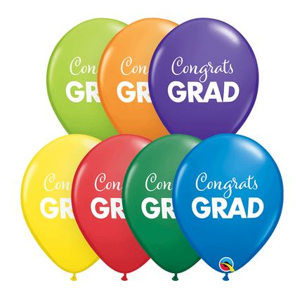 25 Ballons Simply Congrats Grad Assortiment Carnival 11