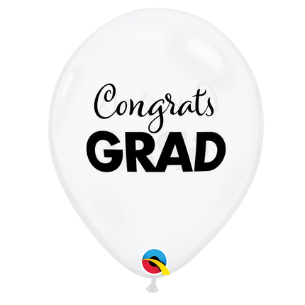 25 Ballons Simply Congrats Grad Diamond Clear 11