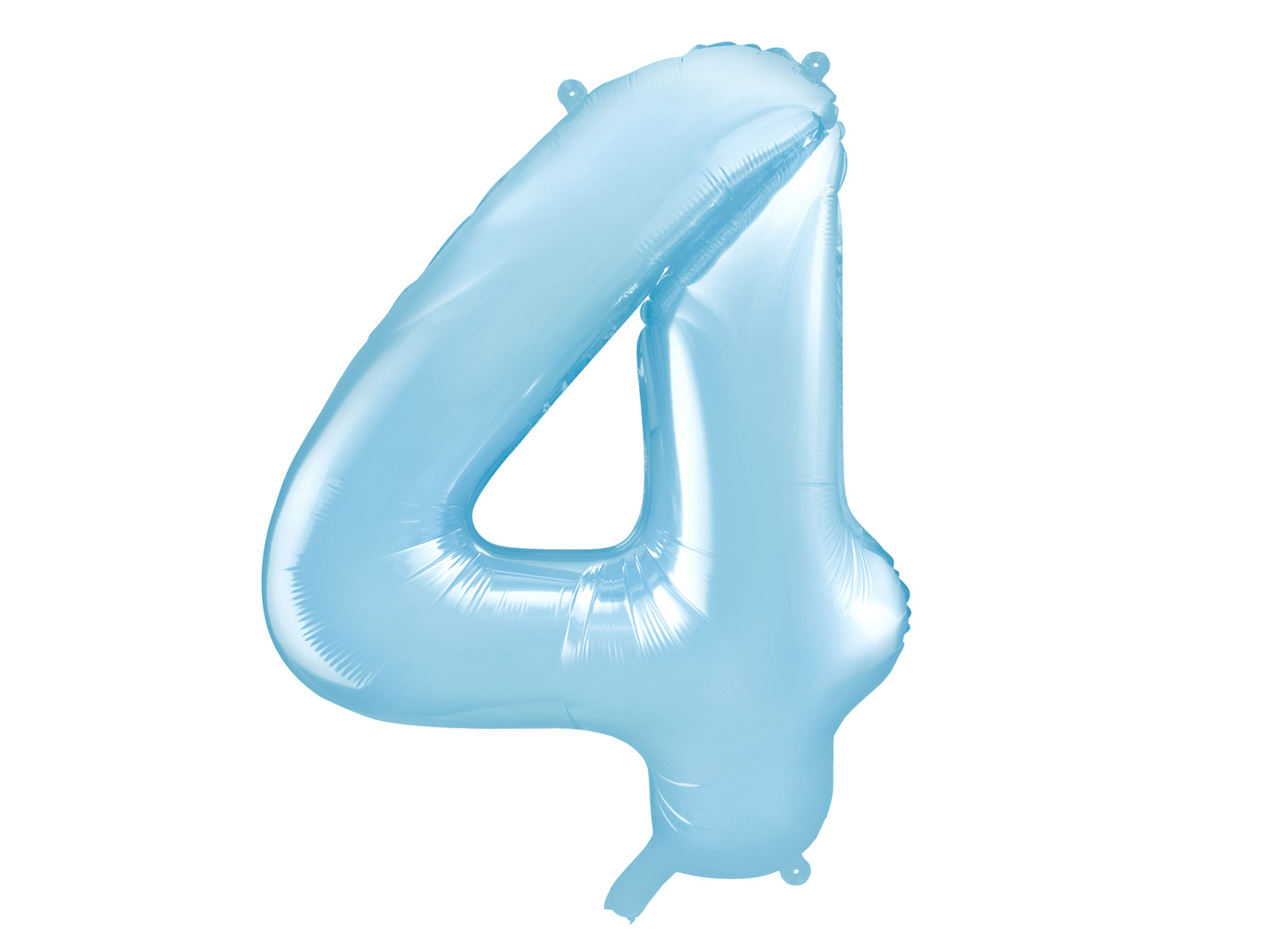 Ballon aluminium chiffre  "4" en bleu clair 86 cm | Ballon alu de 86 cm | J2F Shop