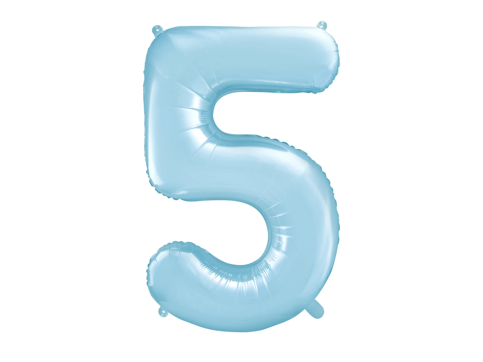 Ballon aluminium chiffre  "5" en bleu clair 86 cm | Ballon alu de 86 cm | J2F Shop