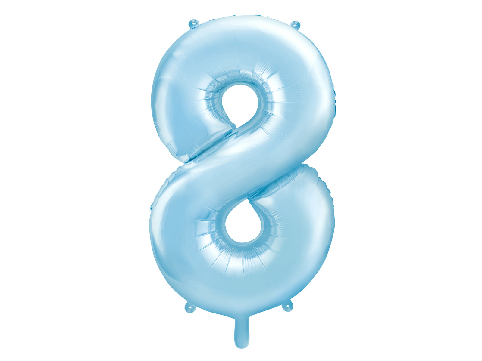Ballon aluminium chiffre  "8" en bleu clair 86 cm | Ballon alu de 86 cm | J2F Shop