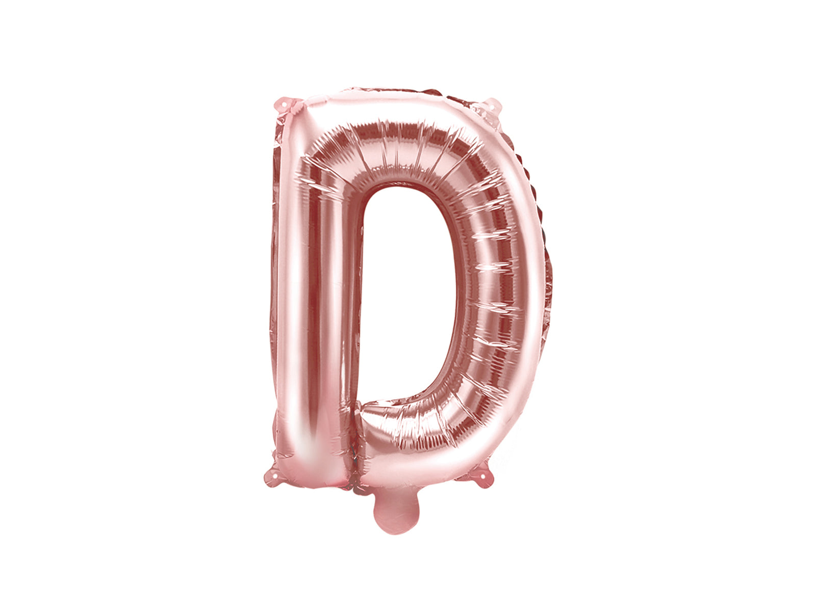 Ballon aluminium lettre D rose gold | Ballon en aluminium de 35 cm | J2F Shop