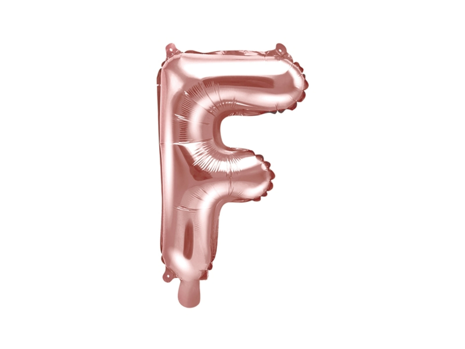 Ballon aluminium lettre F rose gold | Ballon en aluminium de 35 cm | J2F Shop