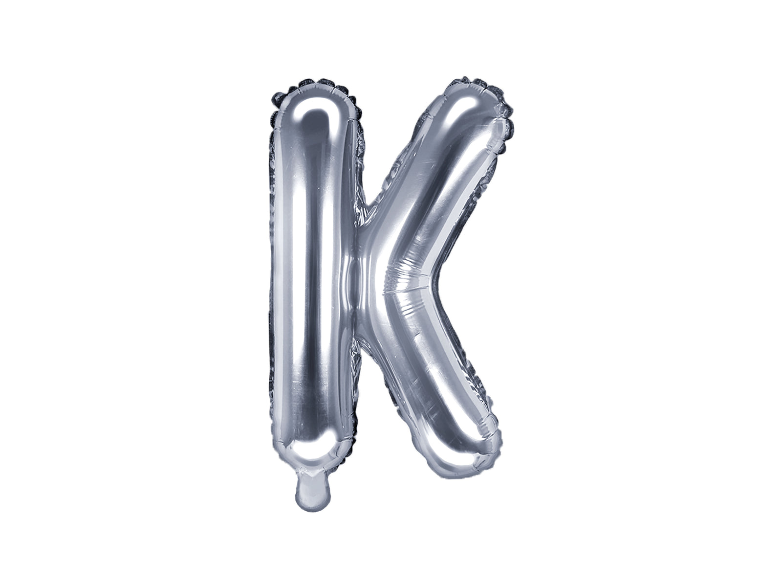 Ballon aluminium lettre K argenté | Ballon alu de 35 cm | J2F Shop