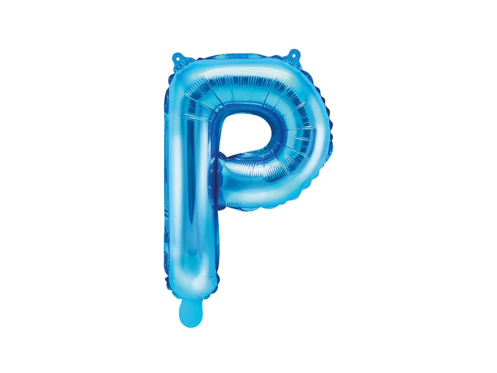Ballon aluminium lettre P bleu | Ballon alu de 35 cm | J2F Shop
