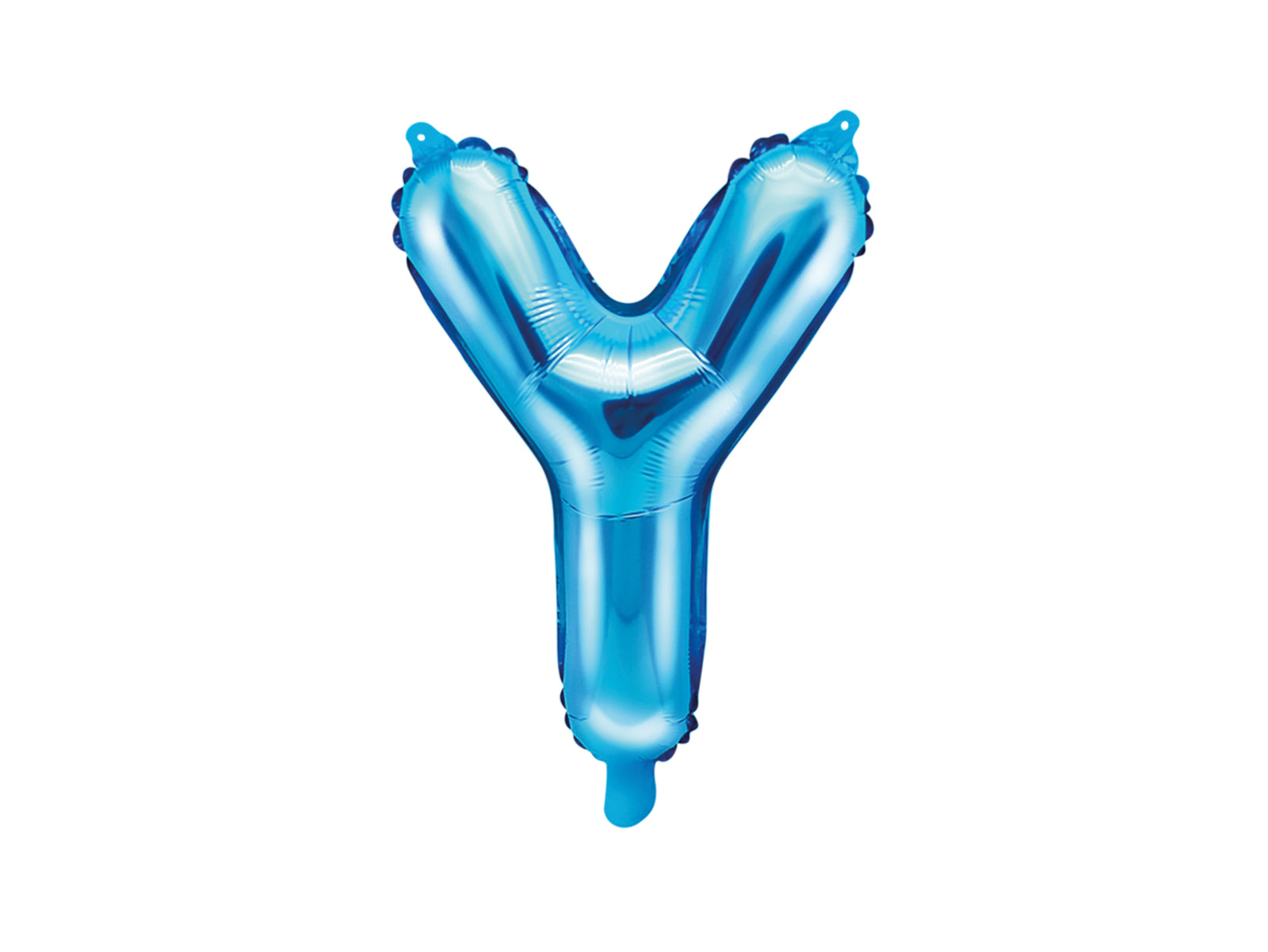 Ballon aluminium lettre Y bleu (35cm) | Ballon alu de 35 cm | J2F Shop