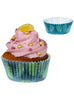 50 moules à cupcakes feuilles de palmier - Flamingo Party | 50 caissettes de 6,5 cm | J2F Shop