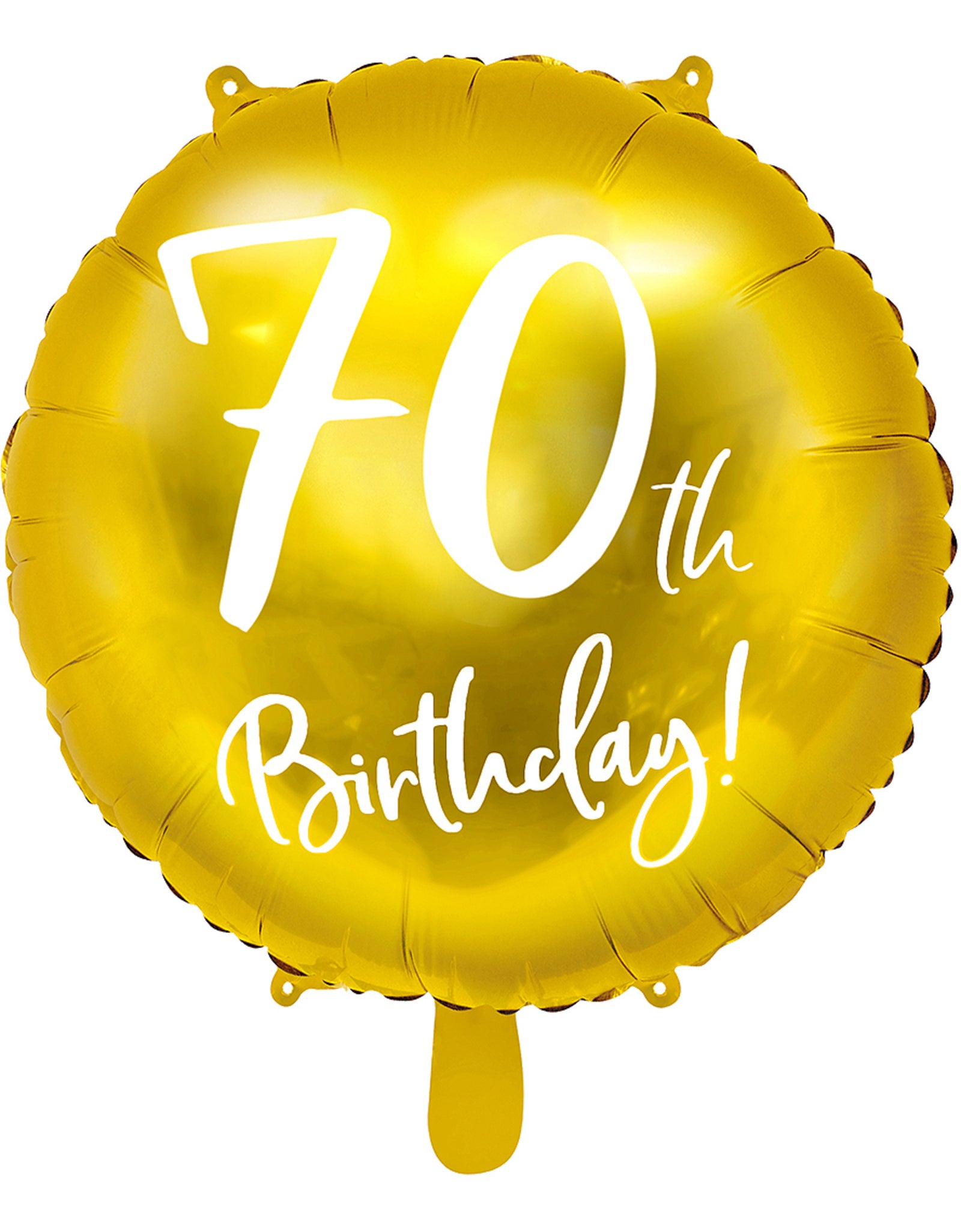 Ballon 70 th Birthday doré (45 cm) | Ballon aluminium 45 cm | J2F Shop