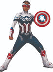 Déguisement Captain America deluxe enfant - Falcon et le Soldat de l'Hiver | Combinaison musclée avec bracel, , couvre-bottes en 3D, pièce pour la tête | J2F Shop