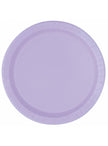 8 petites assiettes lilas (18 cm) - Gamme couleur unie | 8 assiettes en carton de 18 cm | J2F Shop