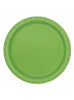 8 assiettes verte citron (23 cm) - Gamme couleur unie | 8 assiettes en carton de 23 cm | J2F Shop