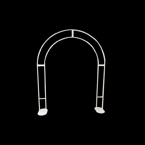Arche Portique en Métal Blanc 2m - Borosino