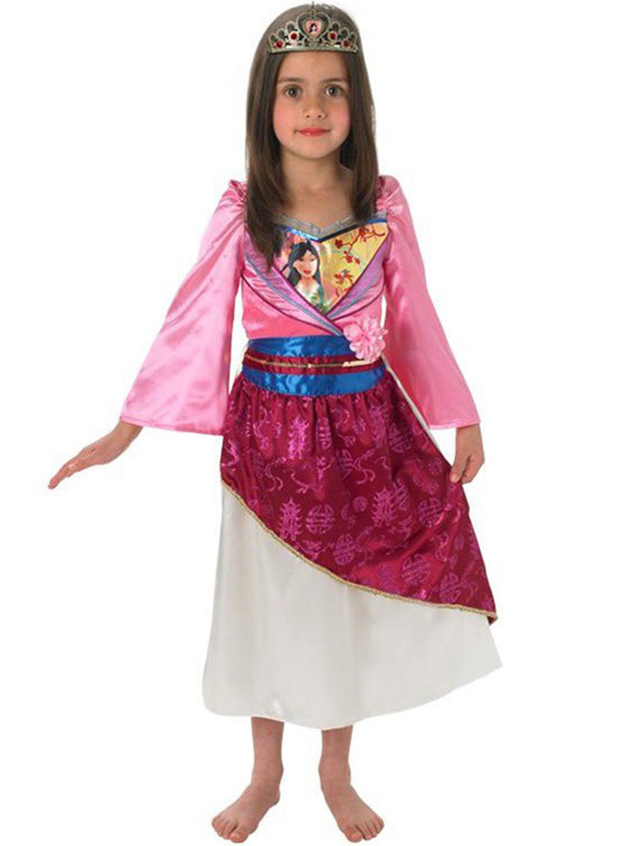 Déguisement de Mulan brillant pour fille | robe , tiare | J2F Shop