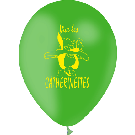 100 Ballons Latex HG95 Catherinettes Vert - PMS
