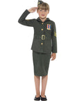 Déguisement Officier pour fille | Veste avec ceinture imprimée, jupe , casquette | J2F Shop