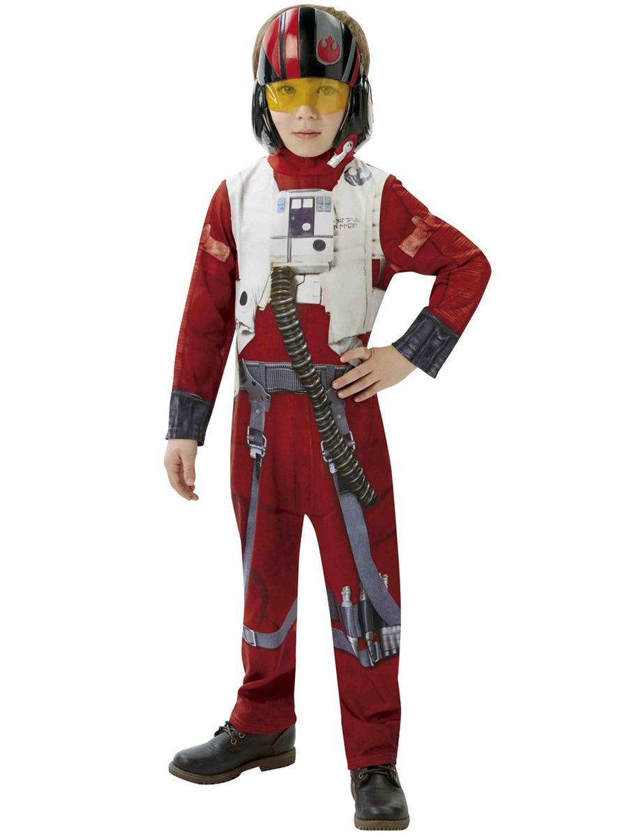 Déguisement pilote X-Wing Star Wars Épisode 7 enfant | combinaison , masque | J2F Shop