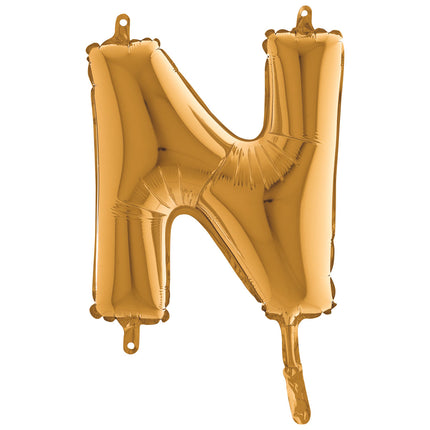 Lettre N Or 14